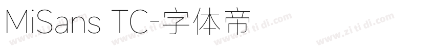 MiSans TC字体转换